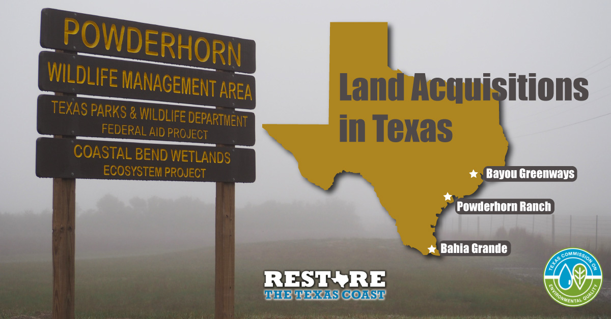 Texas continues to RESTORE the Gulf Coast through land acquisition grants
